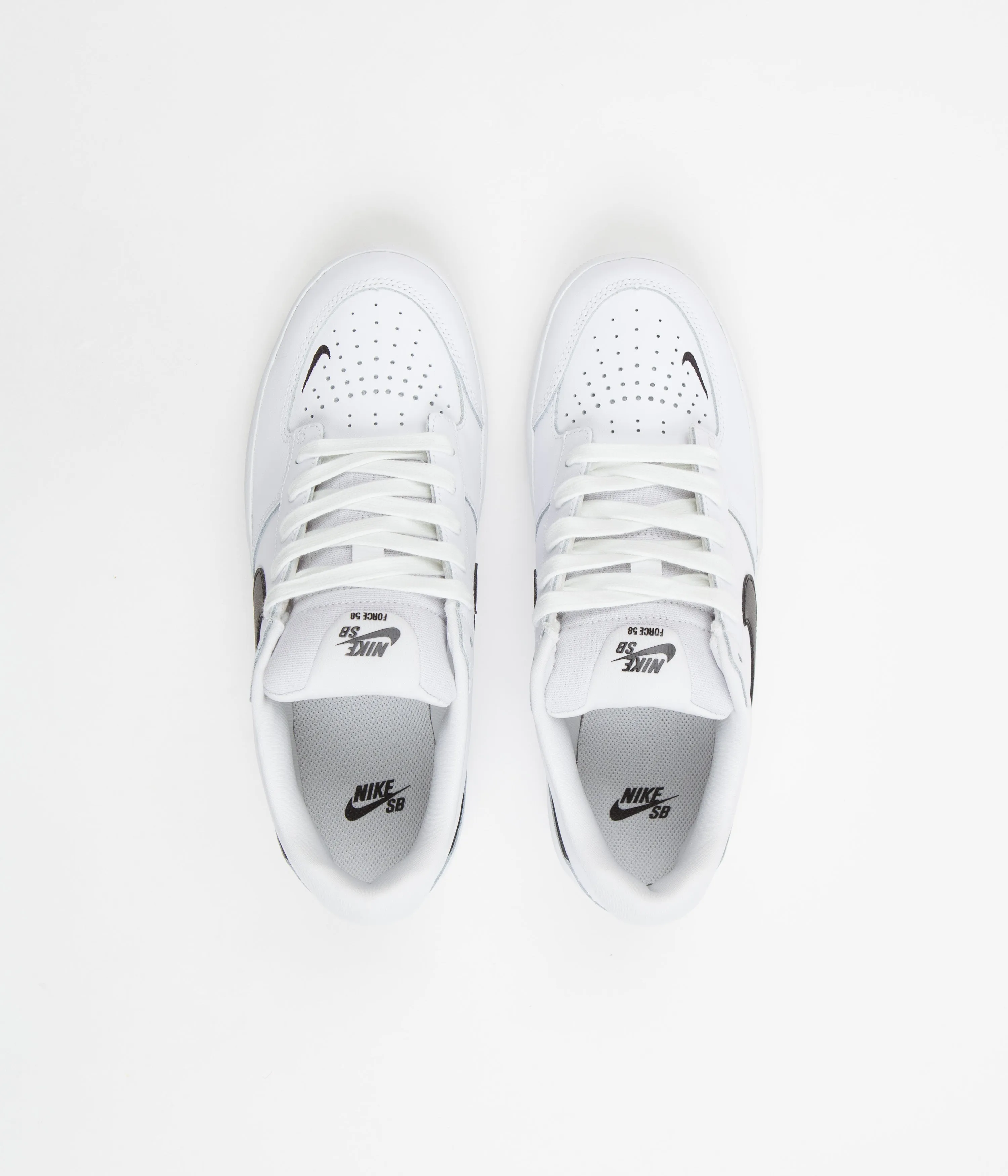Nike SB Force 58 Premium Shoes - White / Black - White - White