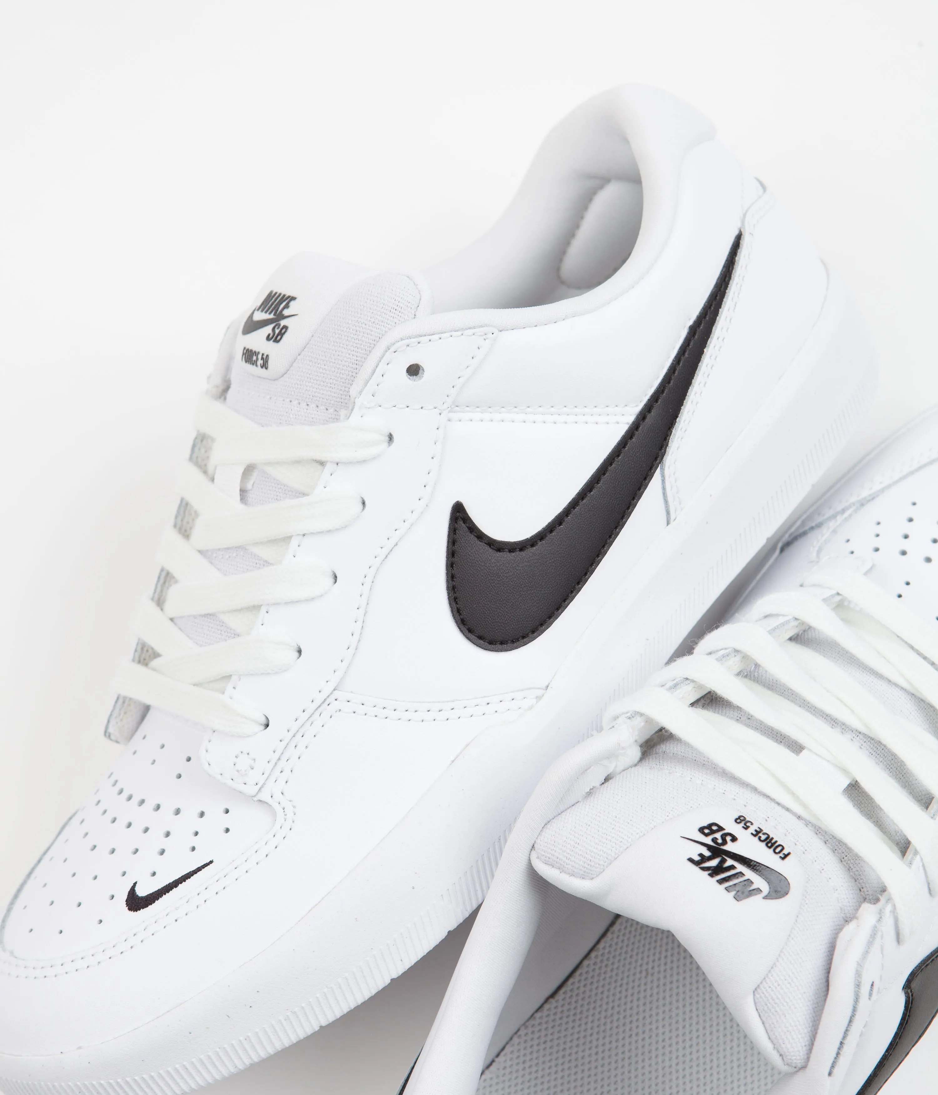 Nike SB Force 58 Premium Shoes - White / Black - White - White