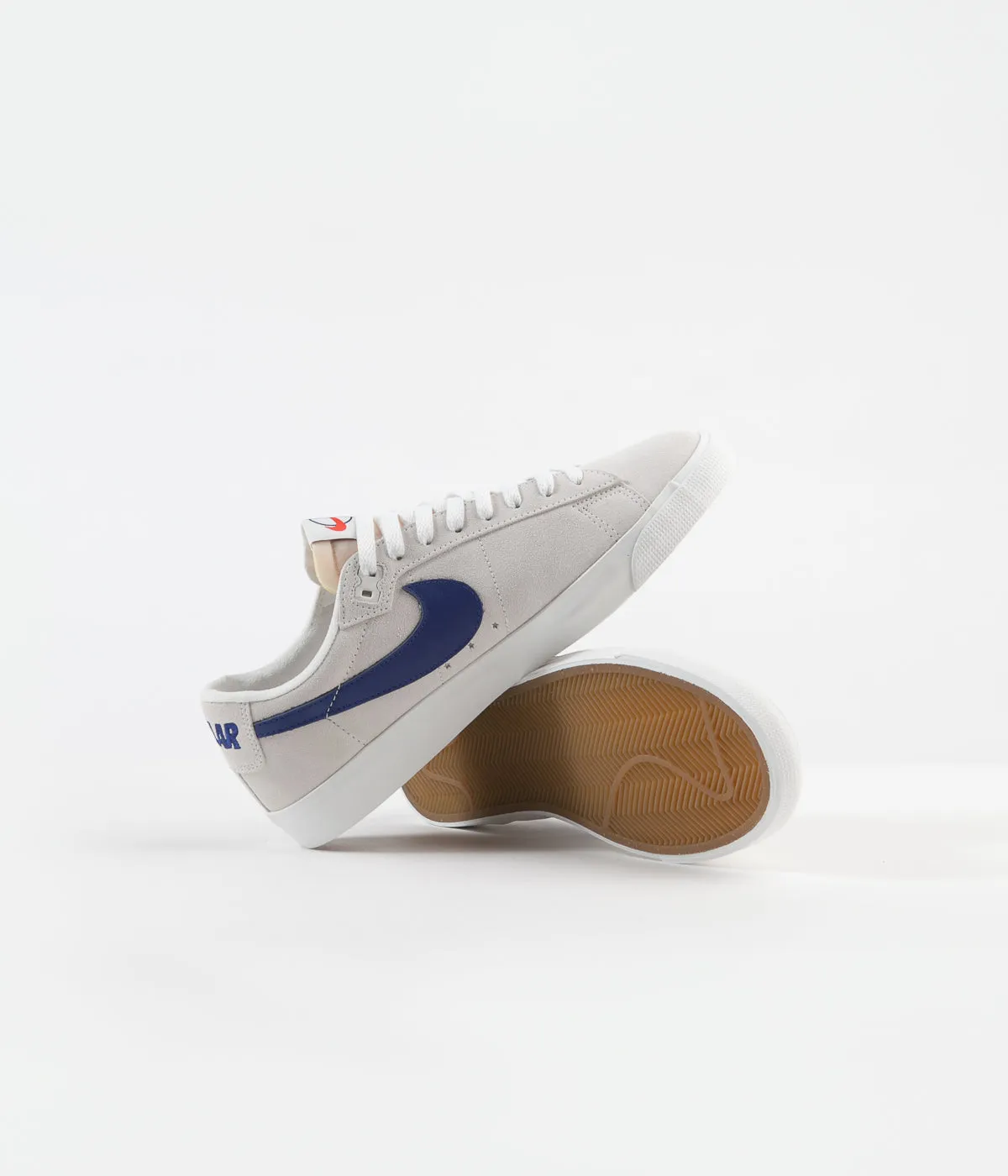 Nike SB x Polar Blazer Low GT Shoes - Summit White / Deep Royal Blue