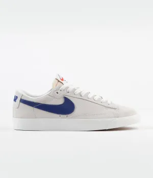 Nike SB x Polar Blazer Low GT Shoes - Summit White / Deep Royal Blue