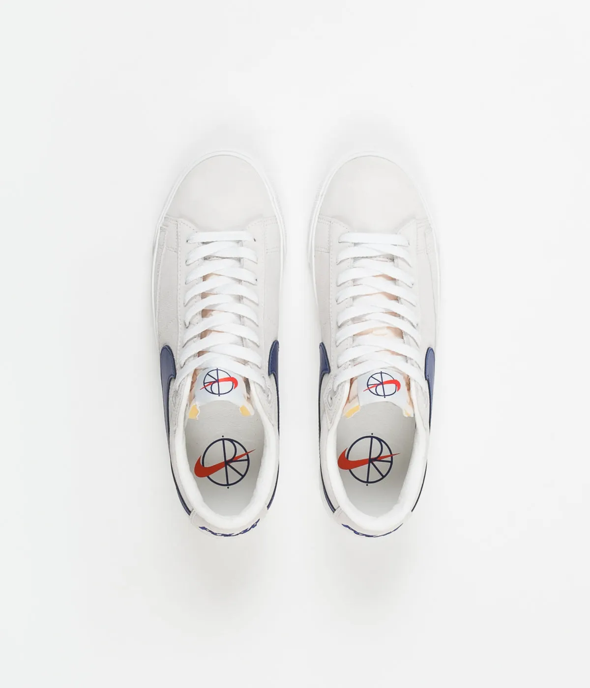 Nike SB x Polar Blazer Low GT Shoes - Summit White / Deep Royal Blue