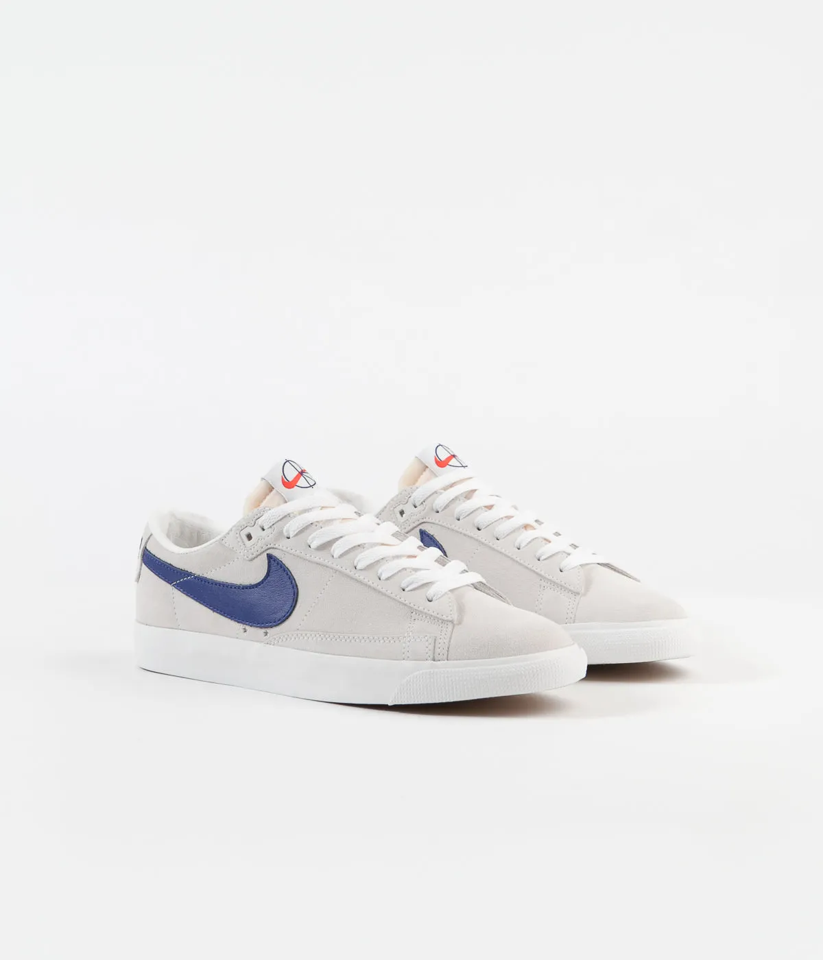 Nike SB x Polar Blazer Low GT Shoes - Summit White / Deep Royal Blue