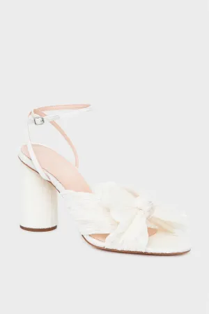Pearl Camellia Knot Mules