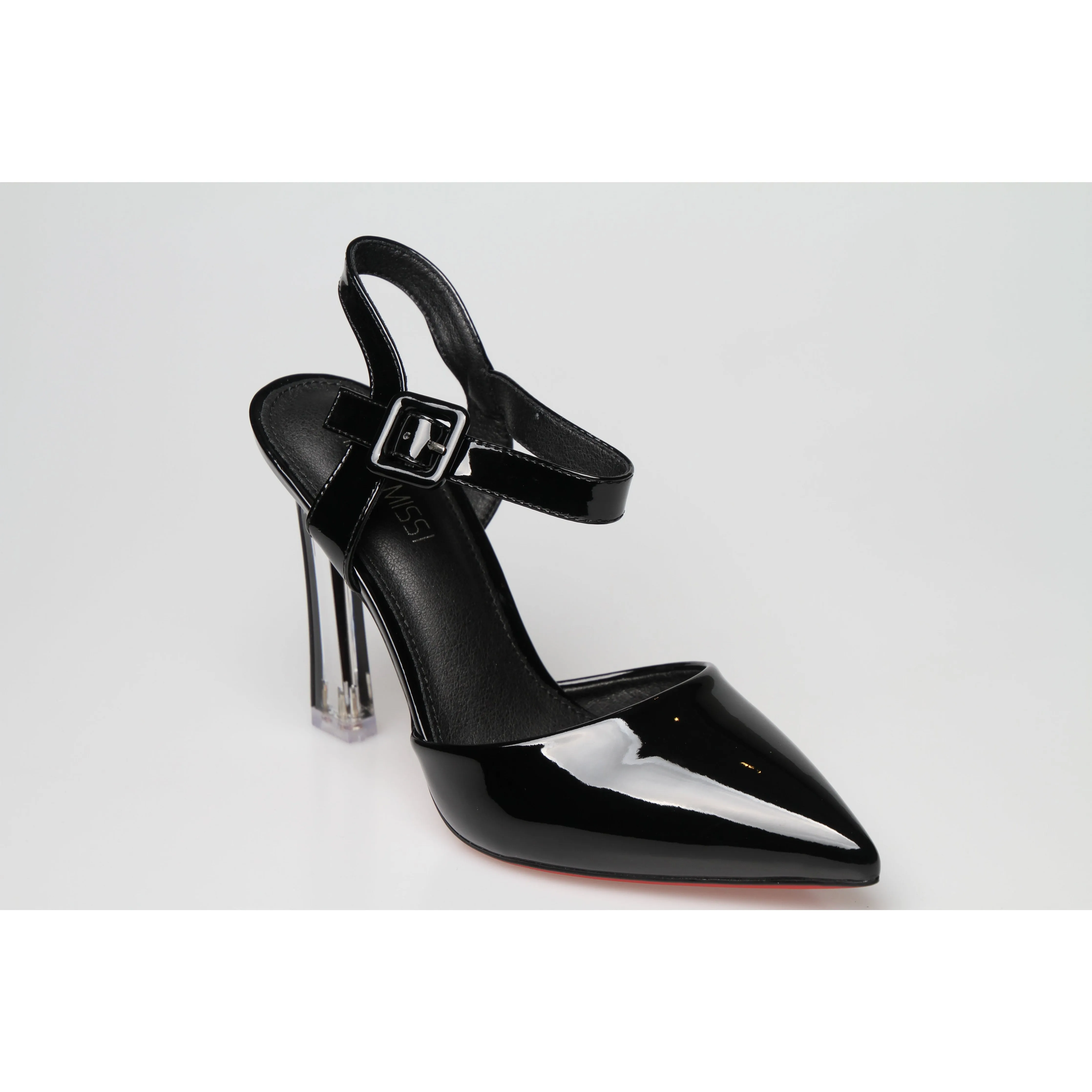 Pointed Closed Toe Crystal Heel