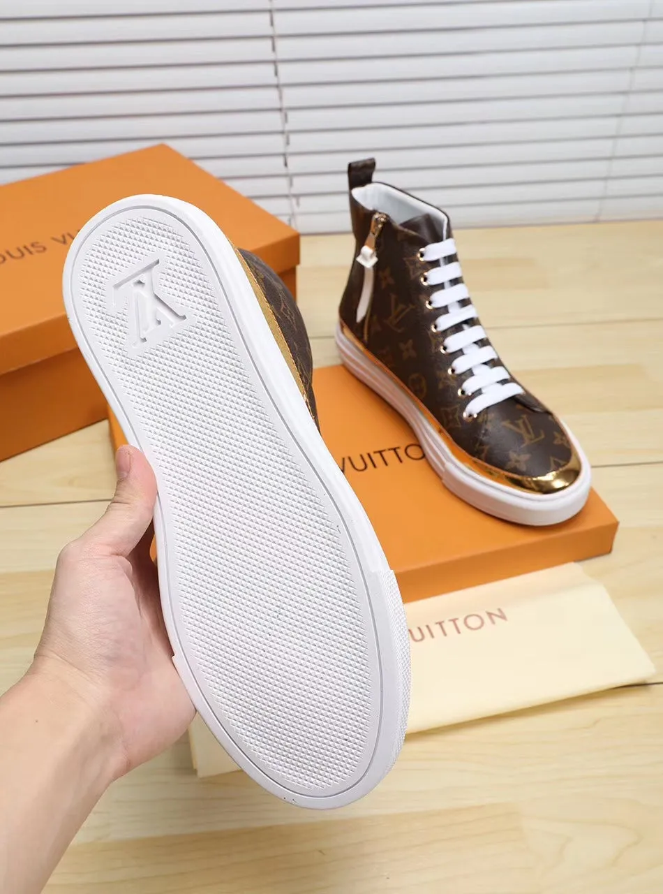 PT - LUV HIgh Top Brown White Sneaker