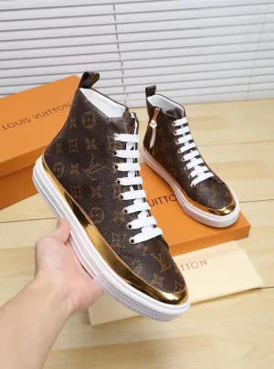 PT - LUV HIgh Top Brown White Sneaker