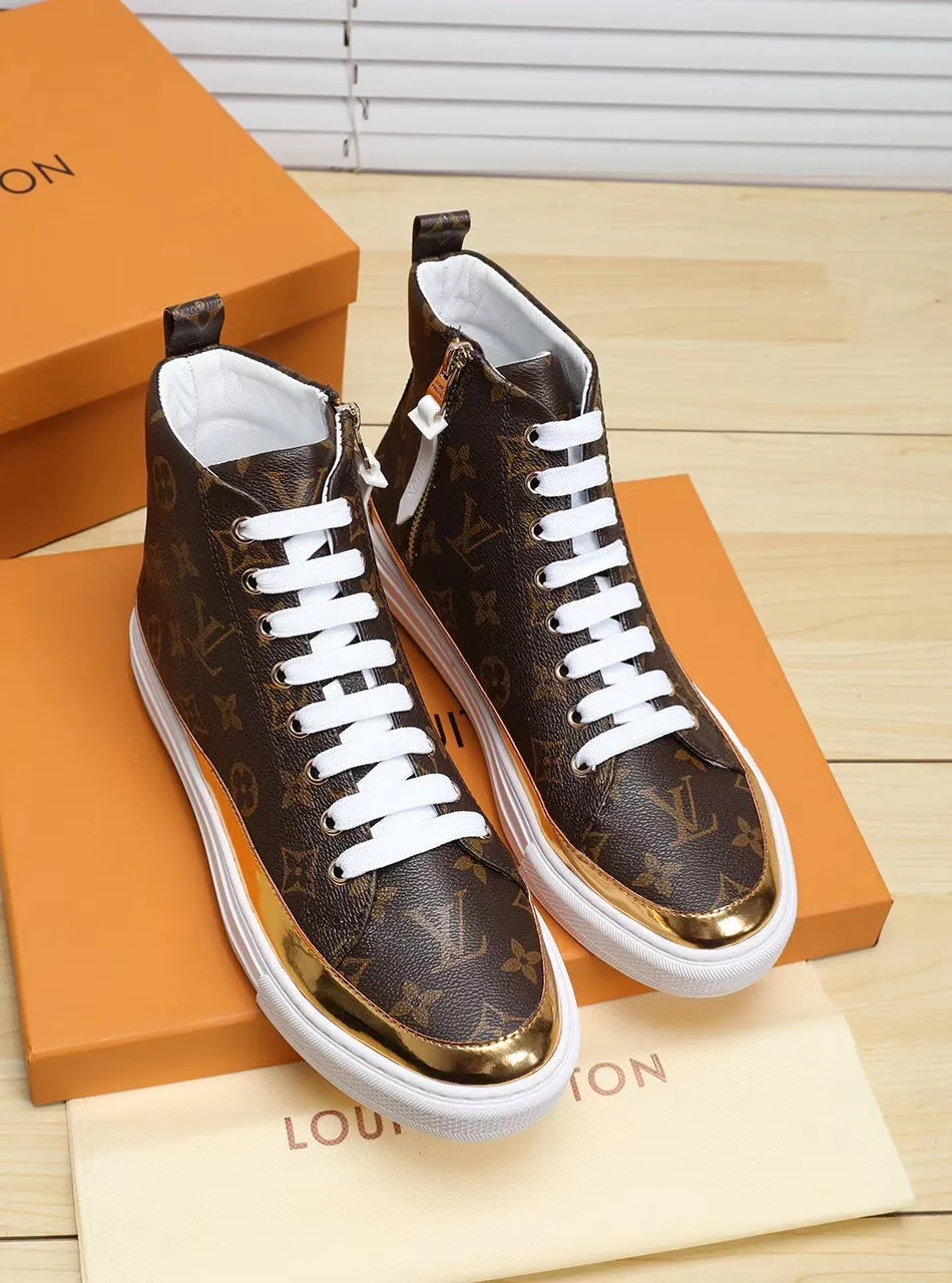 PT - LUV HIgh Top Brown White Sneaker