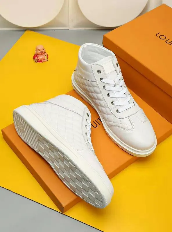 PT - LUV HIgh Top Metal White Sneaker