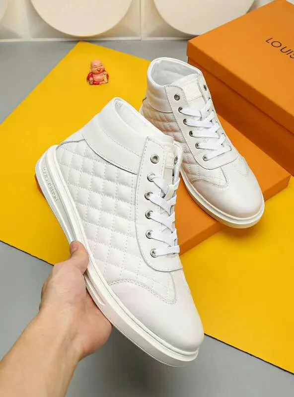PT - LUV HIgh Top Metal White Sneaker