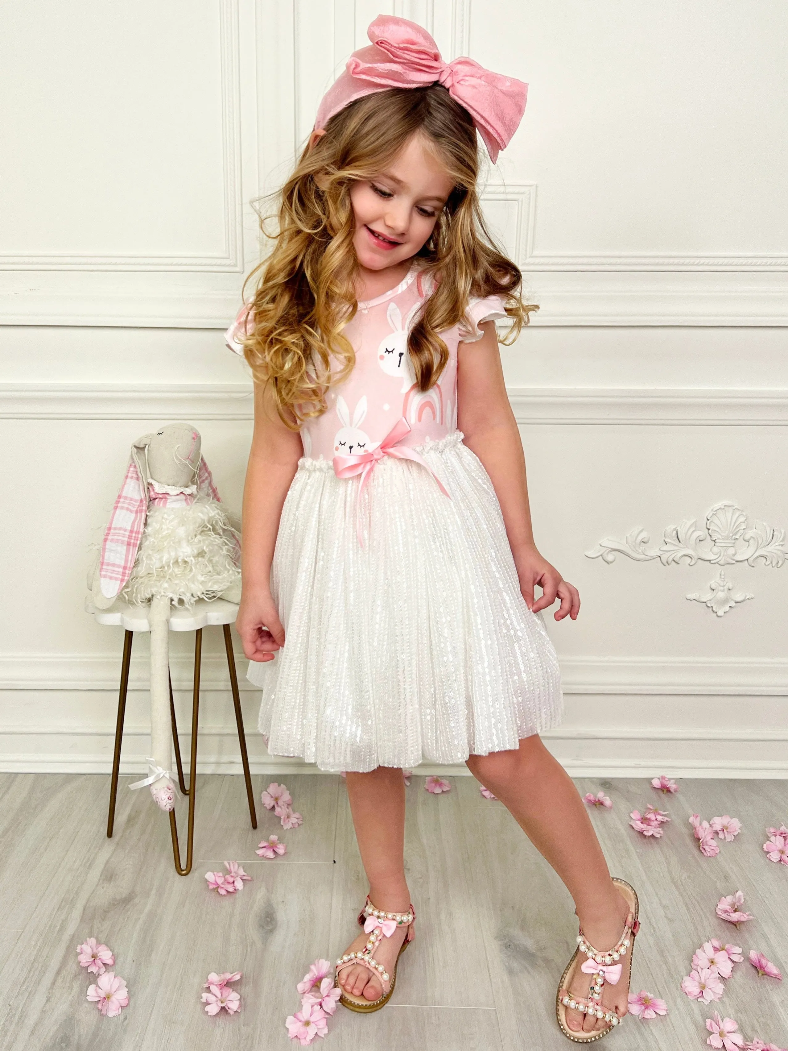Rabbit Rainbows Sequin Tutu Dress