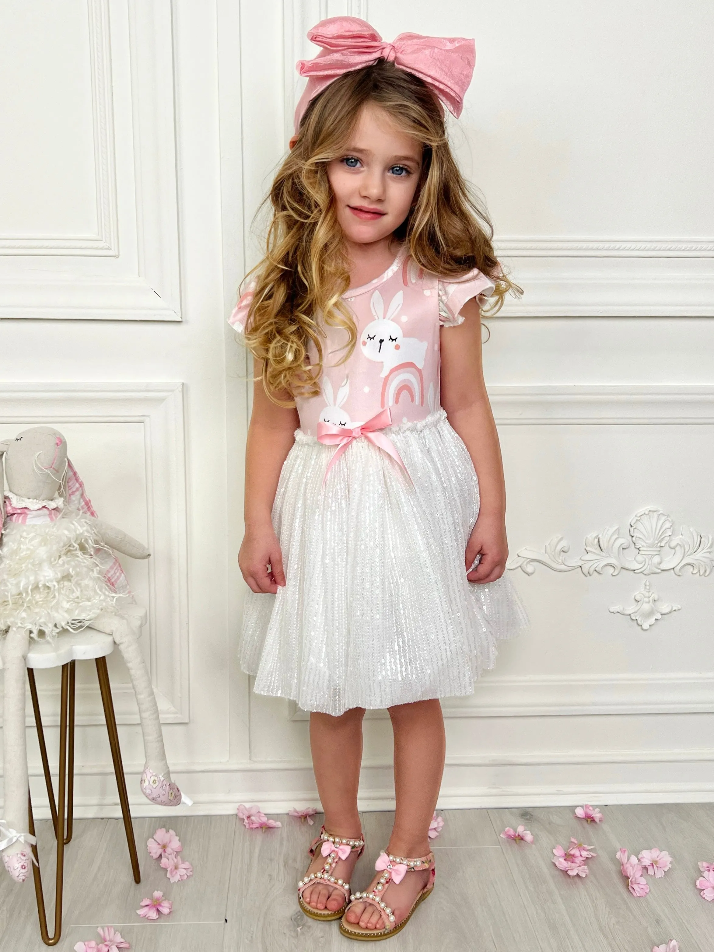 Rabbit Rainbows Sequin Tutu Dress