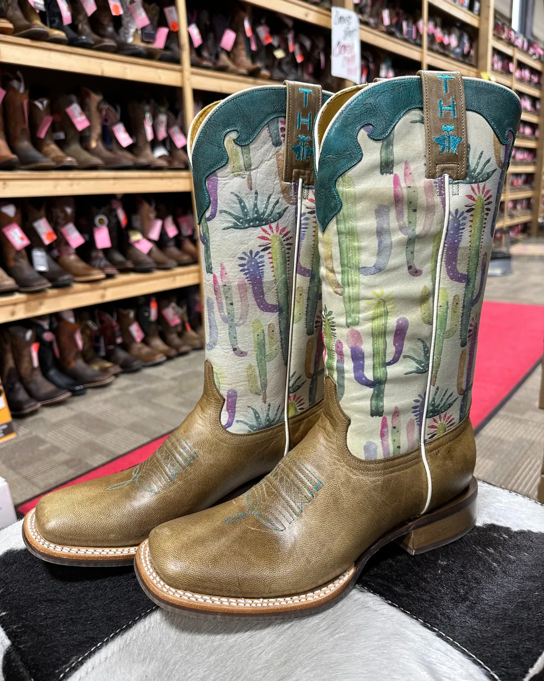 'Roper-Tin Haul' Women's 13" Anniversary Hot Stuff/Sun Up Sole - Brown / Cactus
