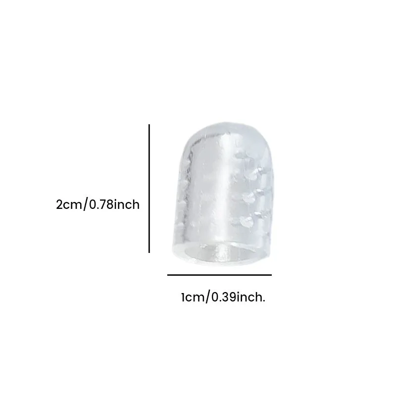 Silicone toe protector for less friction and pain