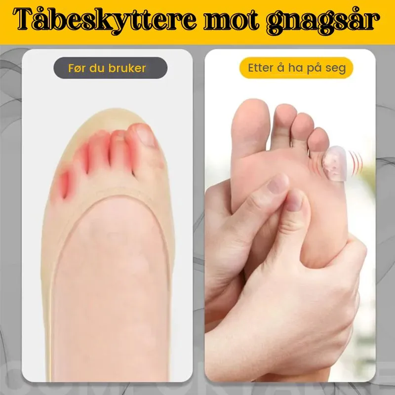 Silicone toe protector for less friction and pain