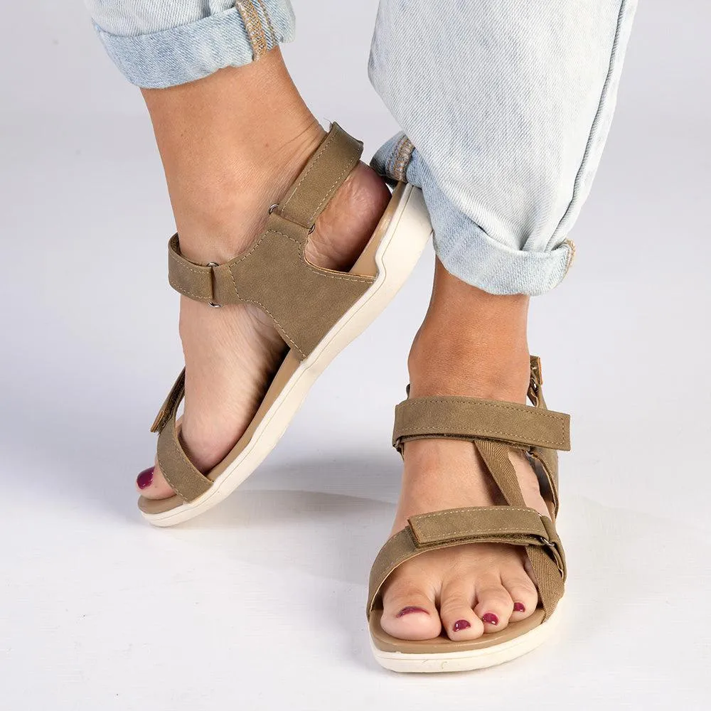Soft Style By Hush Puppies Delena Comfort Sandals - Dark Taupe