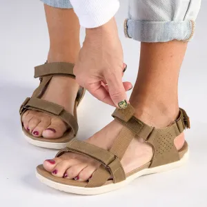 Soft Style By Hush Puppies Delena Comfort Sandals - Dark Taupe