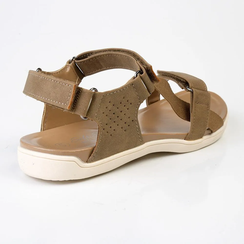 Soft Style By Hush Puppies Delena Comfort Sandals - Dark Taupe