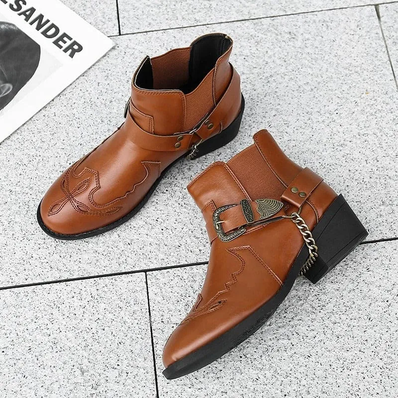 Stylish Women’s Knight Boots with Round Toe and Square Heel
