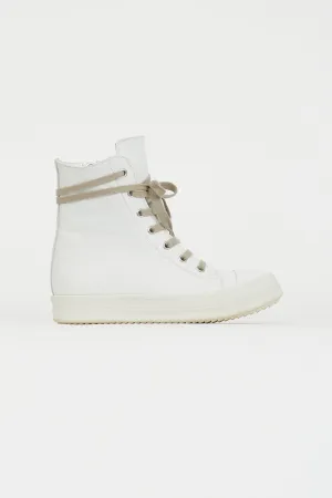 White Leather Ramones High-Top Sneaker