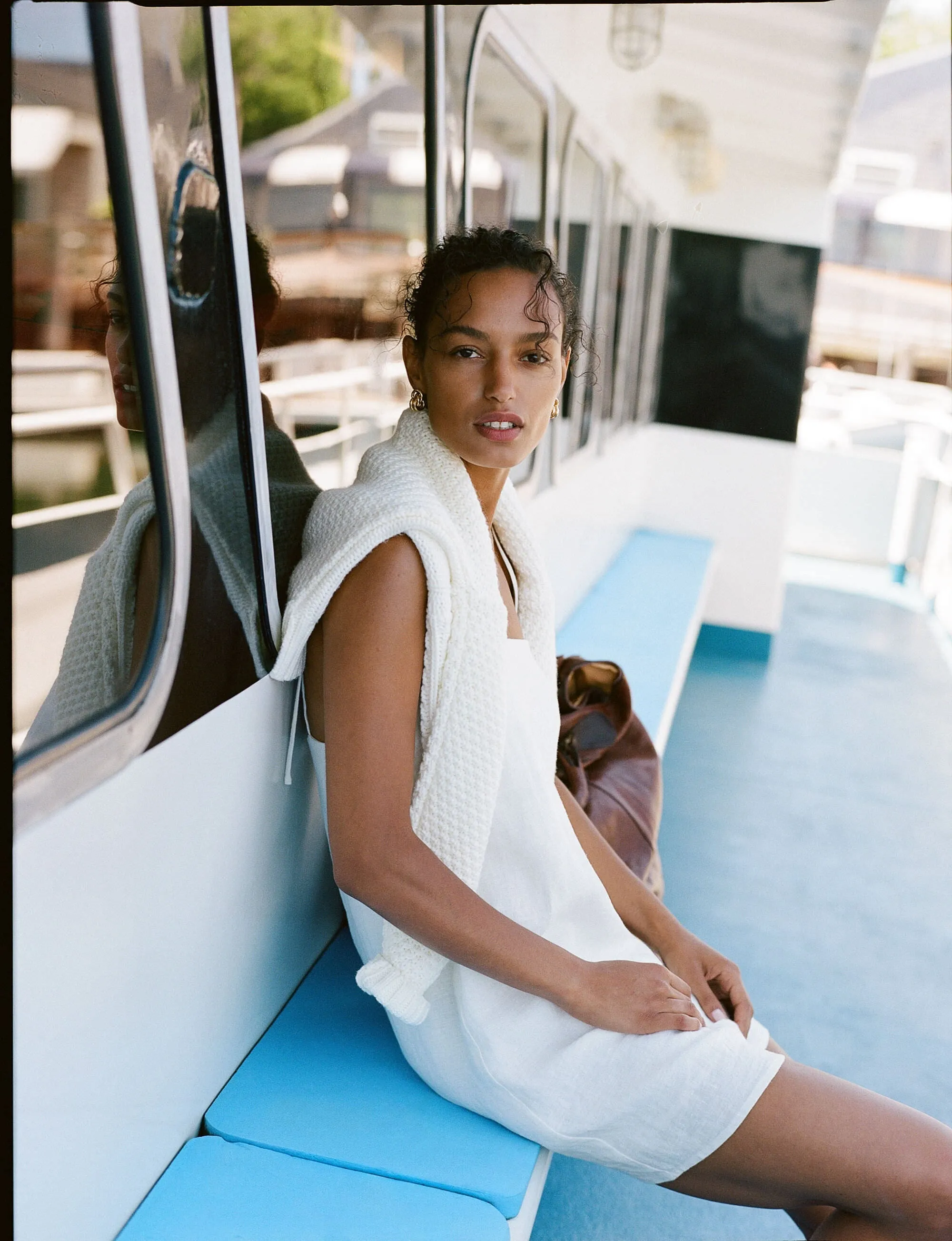 White Linen Lea Dress