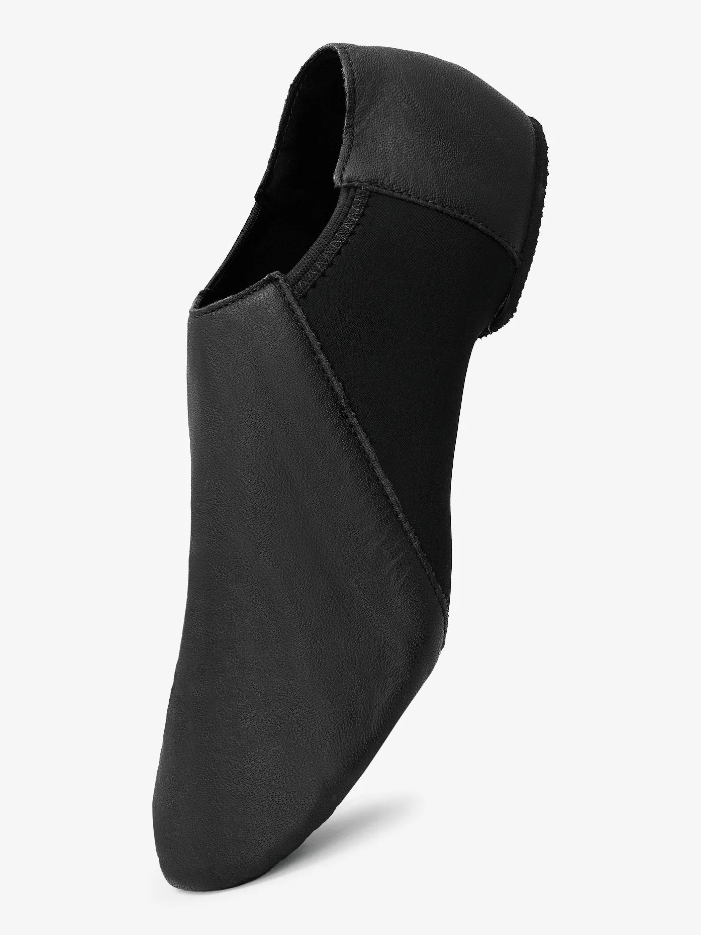 Womens Neoprene Insert Leather Jazz Shoes