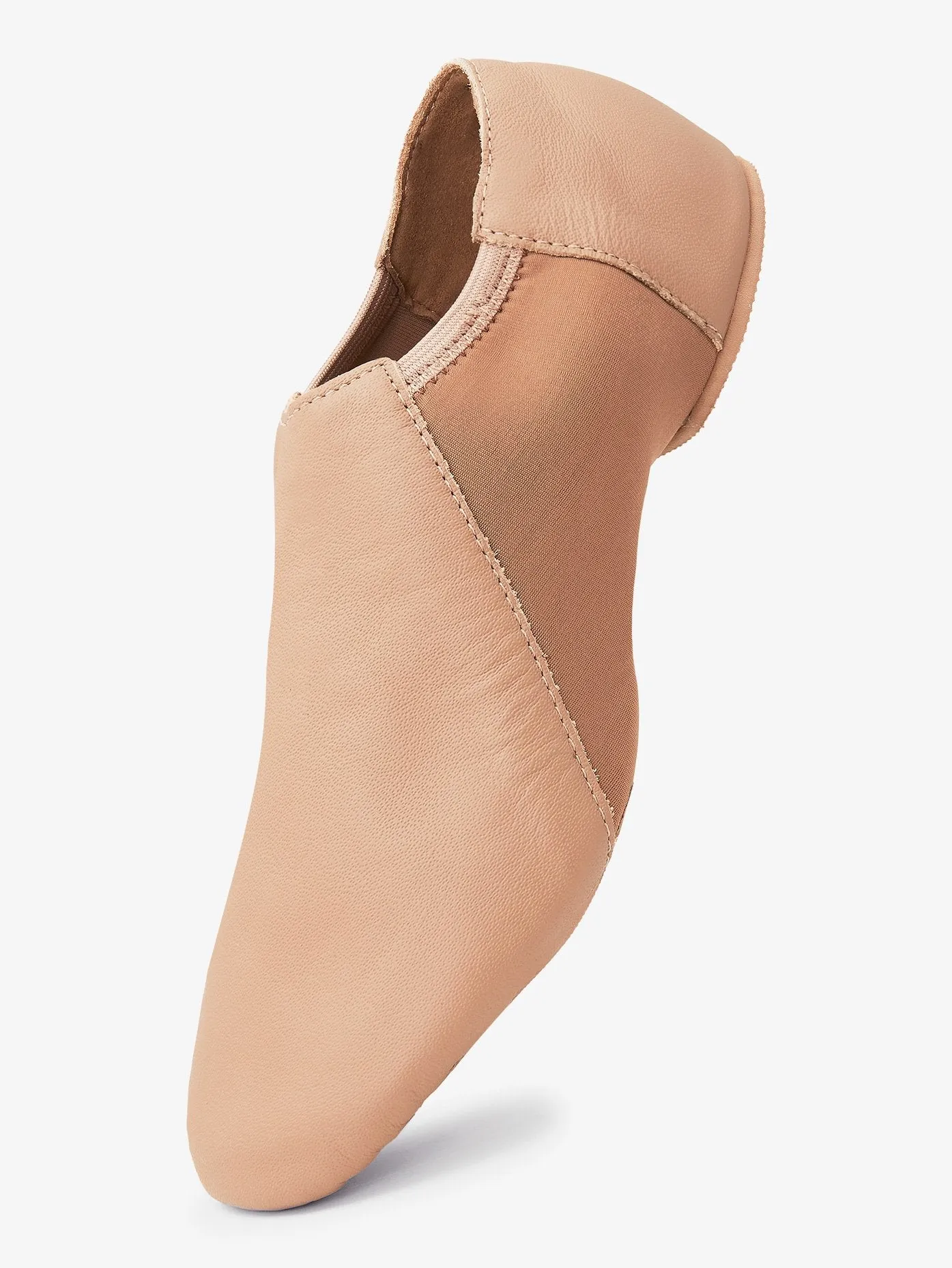 Womens Neoprene Insert Leather Jazz Shoes