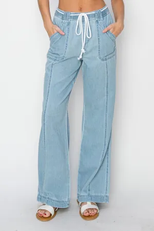Women's RISEN High Rise Straight Jeans